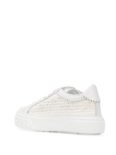 Shop Casadei Sneakers In Bianco