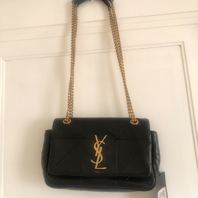 Ysl small Jamie gold chain leather bag black