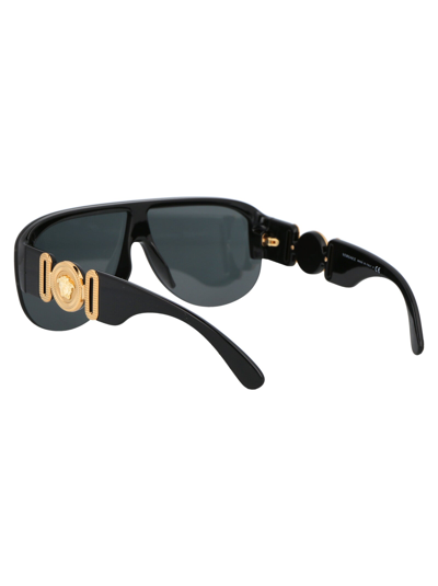 Shop Versace Sunglasses In Gb1/87 Black