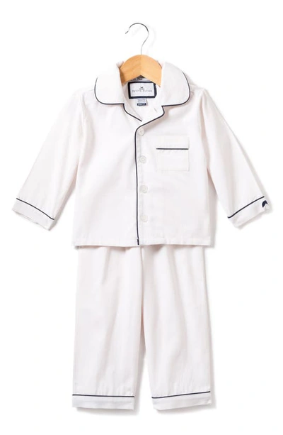 Petite Plume Two-piece Pajamas In White