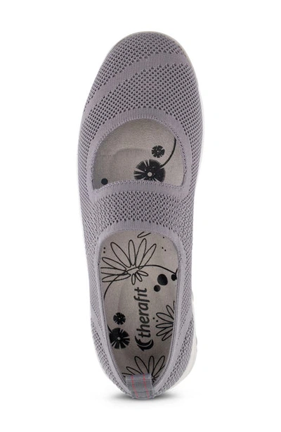 Shop Therafit Lily Mesh Slip-on Shoe In Grey