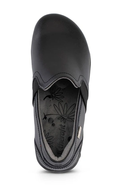 Shop Therafit Annie Slip-on Shoe In Black Smooth