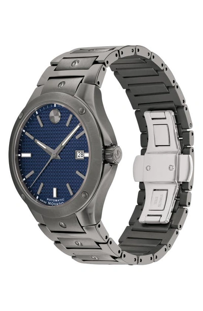 Shop Movado S.e. Automatic Bracelet Watch, 41mm In Blue