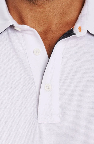 Shop Robert Graham Sea Level Knit Polo In White