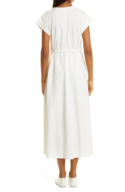 Shop La Ligne A-line Jersey Midi Dress In White