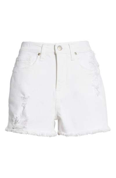 Shop Good American Good '90s Denim Cutoff Shorts In White040