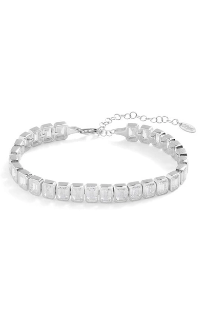 Shop Shymi Tennis Bracelet In Silver