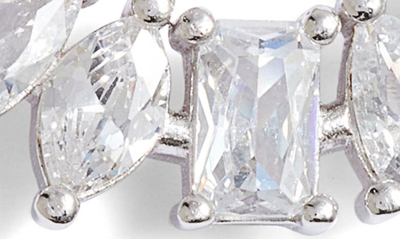 Shymi Cubic Zirconia Stud Earrings In Silver