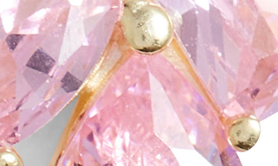 Shop Shymi Multi Shape Cubic Zirconia Stud Earrings In Gold/ Pink