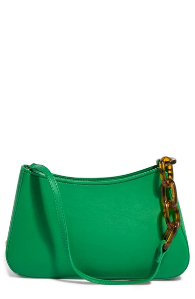 Shop House Of Want Newbie Vegan Leather Shoulder Bag In Green