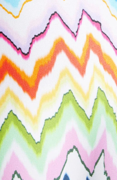 Shop Missoni Zigzag Stripe One-piece Swimsuit In Chevron Multicolor