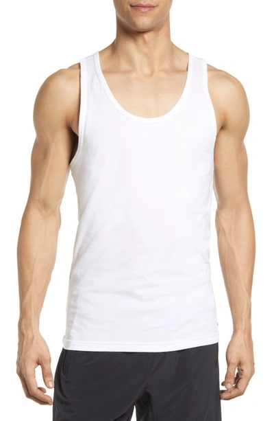 Shop Nike 2-pack Dri-fit Stretch Cotton Tanks In White