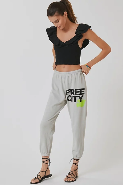 Shop Freecity Sweatpants In Grey
