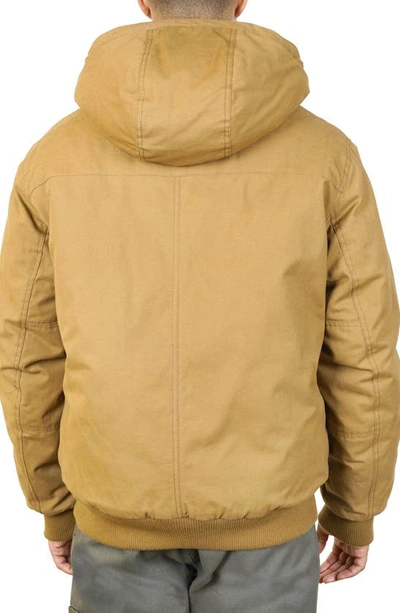 Hawke And Co Cotton 4 Pocket Hooded Jacket In Khaki