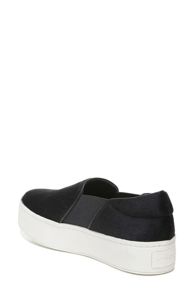 Shop Vince Warren Genuine Calf Hair Platform Sneaker In Coastal