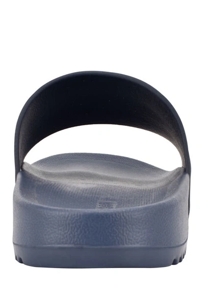 Tommy Hilfiger Redder Mens Slip On Pool Slide Sandals In Dblsy