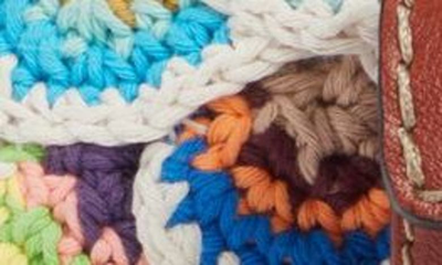 Shop Chloé Mini Edith Scallop Wool & Cashmere Crochet Satchel In Multicolor 2