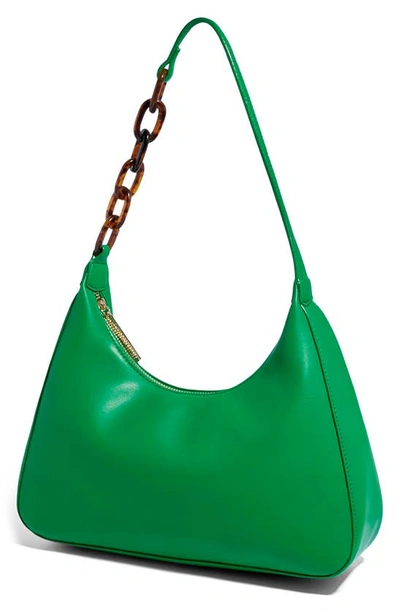 Shop House Of Want Newbie Vegan Leather Shoulder Bag In Green