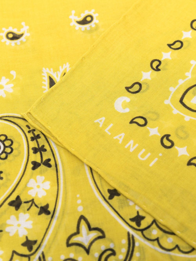 Shop Alanui Scarfs In Lime Multicolor