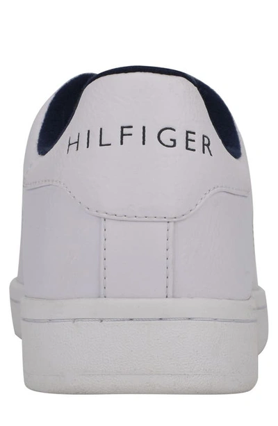 Tommy Hilfiger Men's Lendar Flag Logo Lace Up Sneakers In White