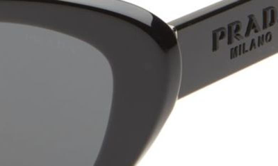 Shop Prada 52mm Cat Eye Sunglasses In Black