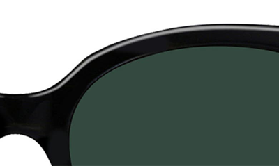 Shop Raen Lily 54mm Cat Eye Sunglasses In Crystal Black / Green Polar