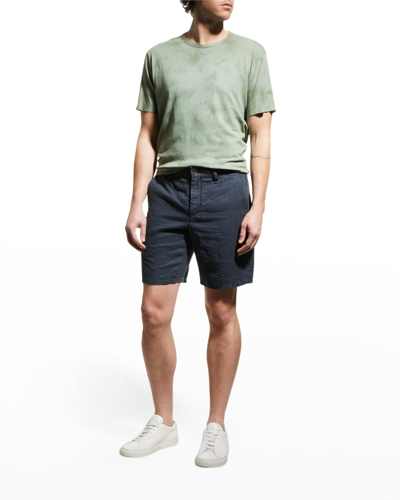 Shop Rag & Bone Men's Perry Linen Shorts In Salute