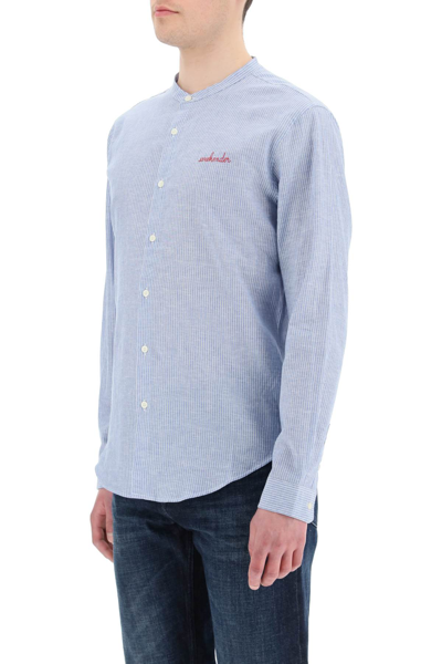Shop Maison Labiche Embroidered Rennes Shirt In Mixed Colours