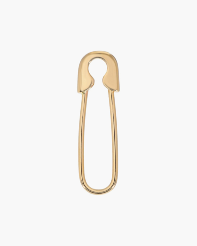 Shop Zoe Lev Single Safety Pin Earring | Yellow Gold