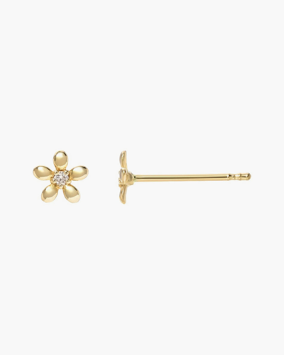 Shop Zoe Lev Diamond Flower Stud Earrings | Diamonds/yellow Gold