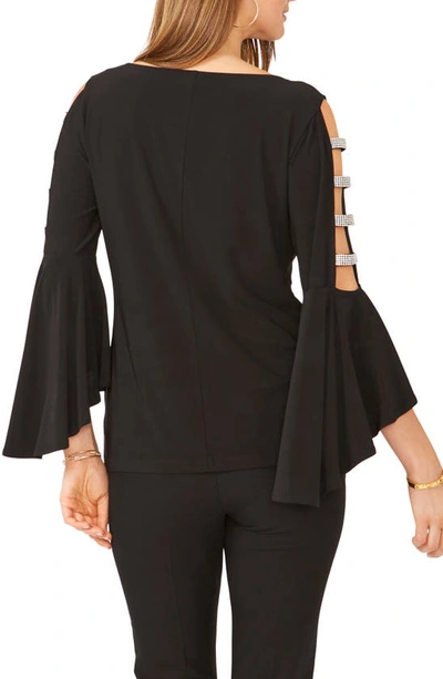 CHAUS CHAUS LADDER TRIM BELL SLEEVE TOP 