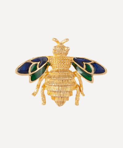 Shop Susan Caplan Vintage Gold-plated 1980s Enamel Bee Brooch