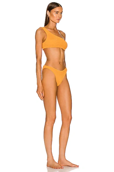 Shop Hunza G Nancy Bikini Set In Mango Sorbet