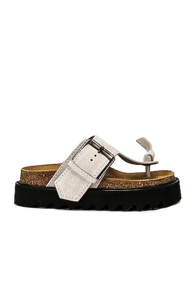 Shop Acne Studios Sandal In Off White