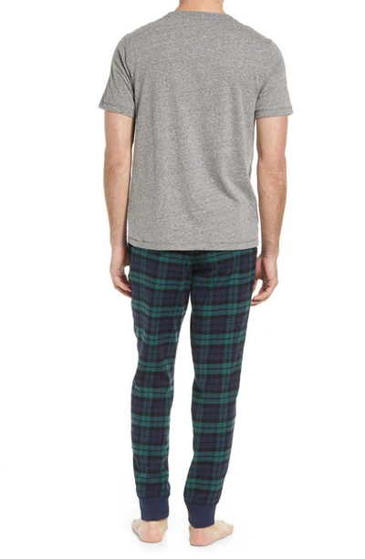 Shop Ugg Jett Pajamas In Grey Heather/ Green Plaid