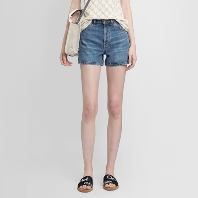 Shop Chloé Shorts In Blue