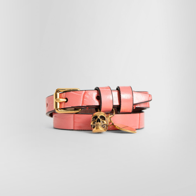 Shop Alexander Mcqueen Bracelets In Pink