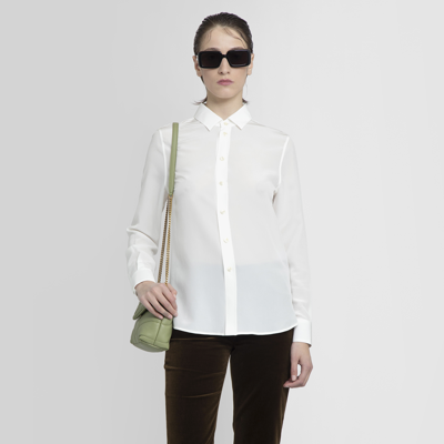Shop Saint Laurent Woman Off-white Shirts