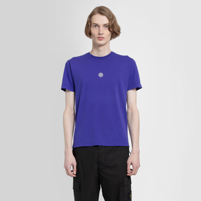 Shop Stone Island T Shirts In Blue