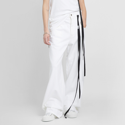Shop Ann Demeulemeester Jeans In White