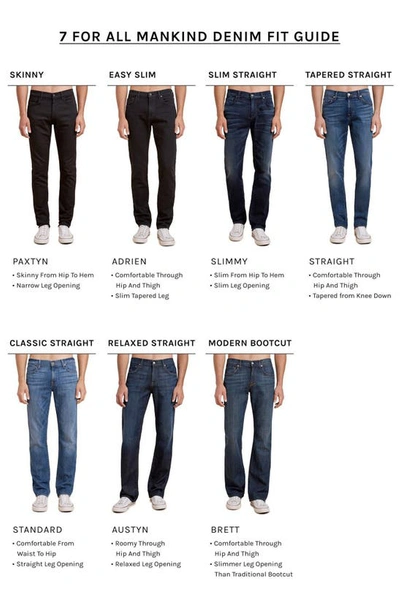 7 For All Mankind Austyn Relaxed Straight Leg Jeans In Los Angeles Dark