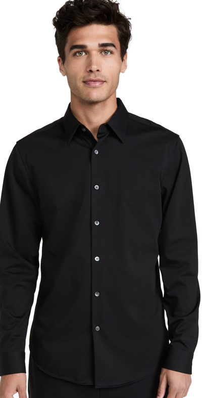 Shop Theory Sylvain Structured Shirt Black