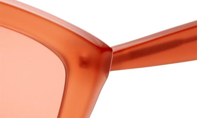 Shop Gemma Casanova 51mm Rectangle Sunglasses In Chili