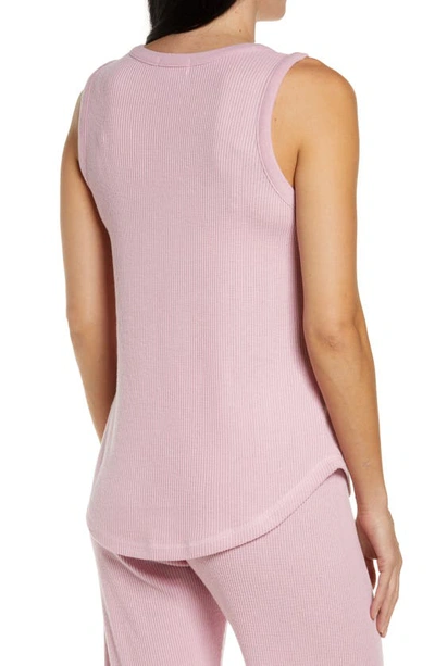 Pj Salvage Text Essential Tank In Lilac Rose