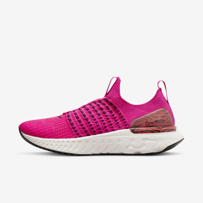 Shop Nike Women's React Phantom Run Flyknit 2 Running Shoes In Pink