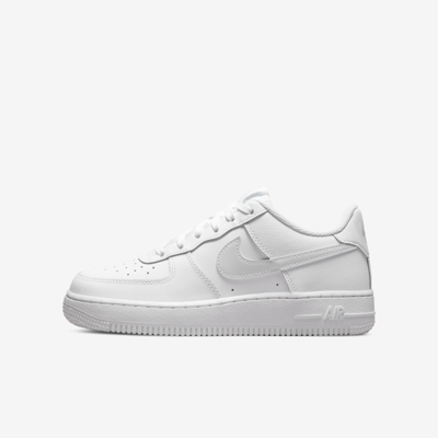 Shop Nike Air Force 1 Big Kids' Shoes In White,aura