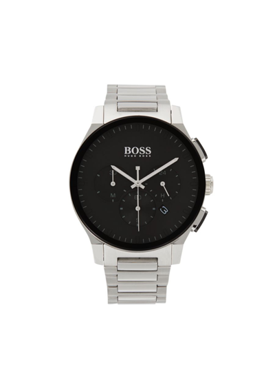 Shop Hugo Boss Men's Peak 44mm Stainless Steel Chronograph Bracelet Watch In Brown