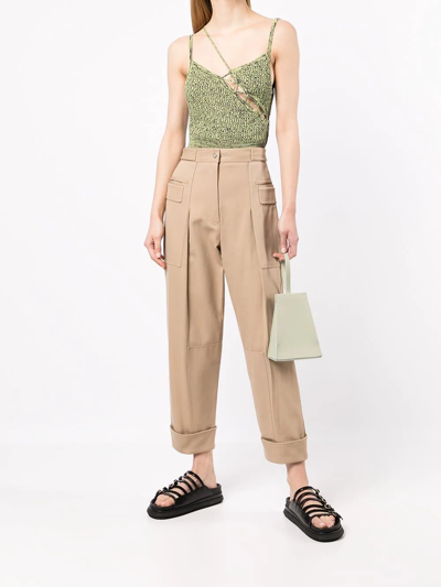 Shop 3.1 Phillip Lim / フィリップ リム Straight-leg Cropped Trousers In Neutrals