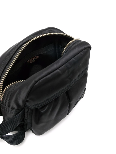 Porter-yoshida & Co Logo Patch Belt Bag In Schwarz