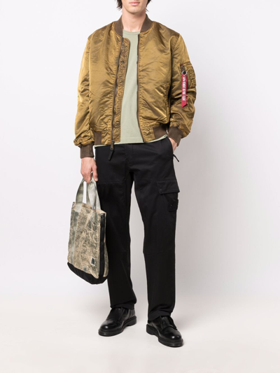 Alpha Industries Oversized Bomber Jacket In Orange